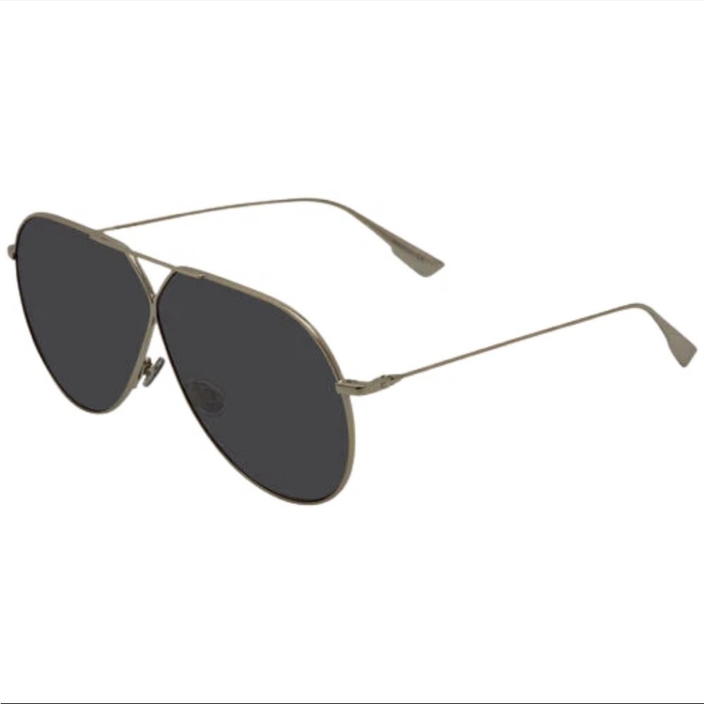 CHRISTIAN DIOR Stellaire3 3YGIR Women's Silver Aviator SUNGLASSES 65/01/145 A32